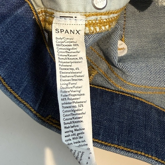 Spanx Straight Leg Jeans Size Large - Picture 6 of 10